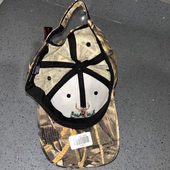 Flying D Ranch Realtree Strapback Hat Camouflage One Size Port Authority NWOT - Picture 6 of 7